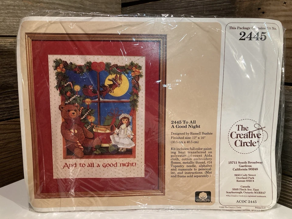 Lot Of 7 Christmas Cross Stitch Creative Circle NEW Stockings Sampler & More NOS - Image 4 of 4