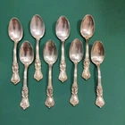8 Reed & Barton MARLBOROUGH Sterling Silver 4 1/4" Demitasse Spoons