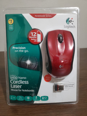 Logitech V450 Cordless Laser Precision Mouse for Notebooks Sealed  brand new!!