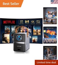 Ultra-Light WiFi Mini Projector - 4K Supported, Auto Keystone, Bluetooth 5.2