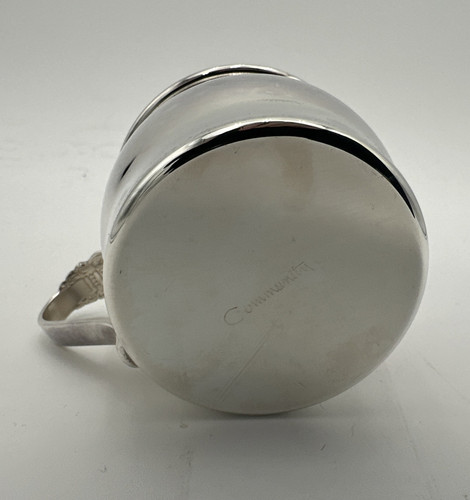 Tazza bambino argento sterling modello fidanzamento, comunità Oneida; oro lavato - Foto 3 di 5