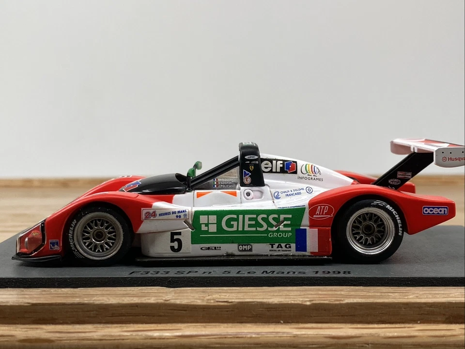1/43 Spark 1998 Jabouille Boursche Ferrari F333SP Sospiri LeMans SCF104! Foto 2 de 4