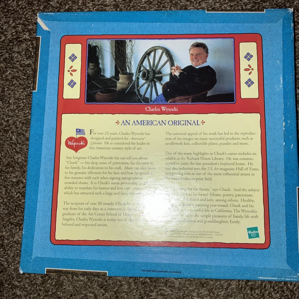 Brand New ! 1000 Puzzle Pieces “All Aboard” By Charles Wysocki - Original Seal - Image 2 of 3