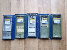 5 x Three Gang Metal Wall Boxes For Use With Three Way Mains Power Sockets