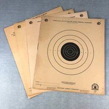 VTG Official NRA Paper Bullseye Target 50 Ft Slow Fire Pistol x4 National Rifle