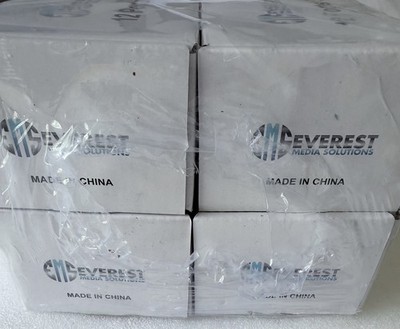 4-PACK Everest Media 12-Ports UTP Blank Patch Panel W/Mount Bracket New & Sealed