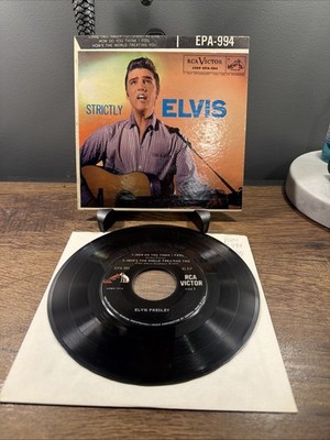 RARE Elvis Presley DOG ON SIDE- Strictly Elvis- RCA Victor EPA-994 -WOW! 1957!