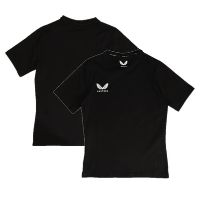 Castore Sportswear Kinder T-Shirt Baumwolle Freizeit Schwarz Oberteil - Neu