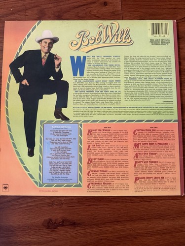 BOB WILLS AAAH HAAA 1982 Vinyl LP Record Columbia FC 37468 Mono - Picture 2 of 4