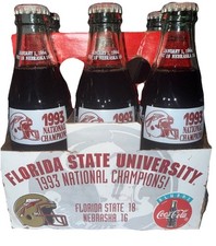 1993 FSU National Champions 6 Pack Coca Cola ...