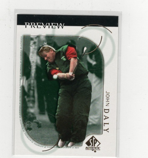 2001 John Daly SP Authentic Preview #1 Free Shipping (H758)