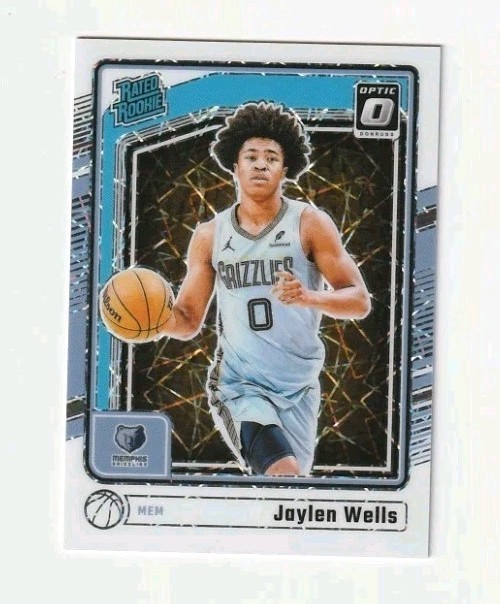 2024-25 Panini Donruss Optic #252 Jaylen Wells RC #/59 White Velocity