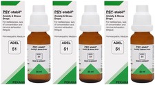Adel 51 Drops PSY-stabil 20ml Pack of 3 Homeopathic Drop  Homeopathic Remedies