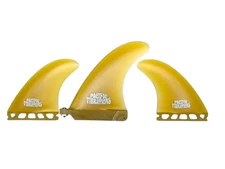 Pacific Vibrations 2+1 Longboard surfboard Fins 6” Center 4.6" Side Fits Futures