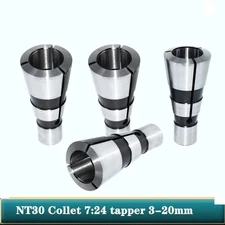 NT30 Collet Chuck 7:24 Taper M12 Thread 3-20mm CNC Milling Machine Tool Holder