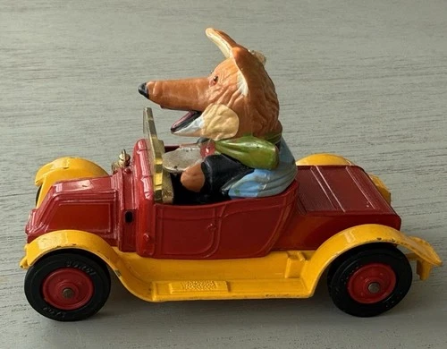 Corgi Toys Comics No. 808 - 'Basil Brush and his car' vintage red yellow diecast