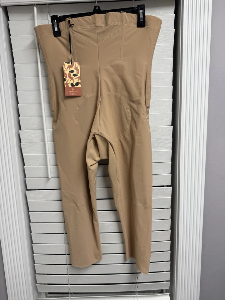 Honeylove Shape Wear Capri Womens 1X Beige  Sculptwave Seamless High Rise - Image 2 of 4