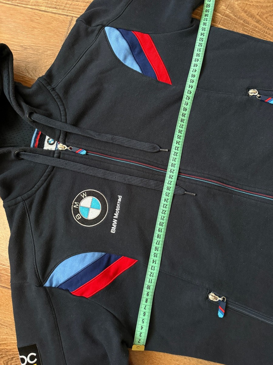BMW Motorrad Official Team Merch Motorsport Full Zip Hoodie Men's