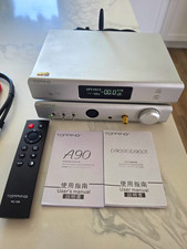 TOPPING A90 Headphone Amp + D90LE DAC Non-MQA Silver + Remote, Manuals & Cables