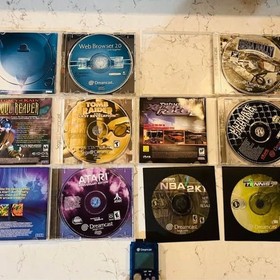 Sega Dreamcast 6-Game Bundle - All Resurfaced! Atari, Tomb Raider, UFC & More!