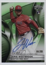 2025 Topps Chrome Black Green Refractor 84/99 Jamie Westbrook #CBA-JWE Auto yl0