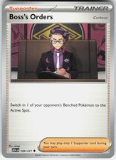 BOSS'S ORDERS [CORBEAU] 183/217 - POKEMON ASCENDED HEROES - NM UNCOMMON