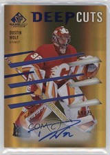 2023 Upper Deck SP Game Used Deep Cuts 69/75 Tier 1 Dustin Wolf #DC-13 Auto 00em