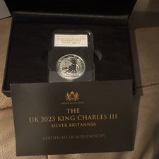 2023 UK Britannia King Charles III 1oz .999 Silver Coin