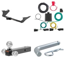 CURT Tow Package Trailer Hitch Wiring Harness 45001 Ball Mount Pin & Clip, 13383