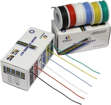 18 AWG Silicone Stranded Wire Kit - 6 Colors, 16.4ft Each, Flexible Electric Wir