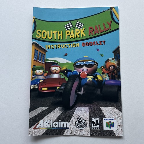 *CARRELLO COME NUOVO* South Park Rally Nintendo 64 N64 2000) autentico completo di scatola CIB - Foto 17 di 24