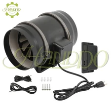 8 Inch Inline Duct Fan - 807 CFM with Quiet EC Motor & Ventilation Exhaust Fan