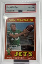 Don Maynard 1971 Topps #19 PSA 4.5 New York Jets HOF
