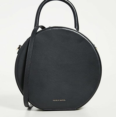 mansur gavriel leather circle crossbody bolsa