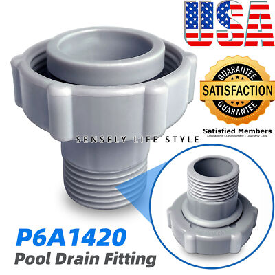 US Swimming Pool Drain Connector Pipe Hose Adapter Fitting Connect Replace Part