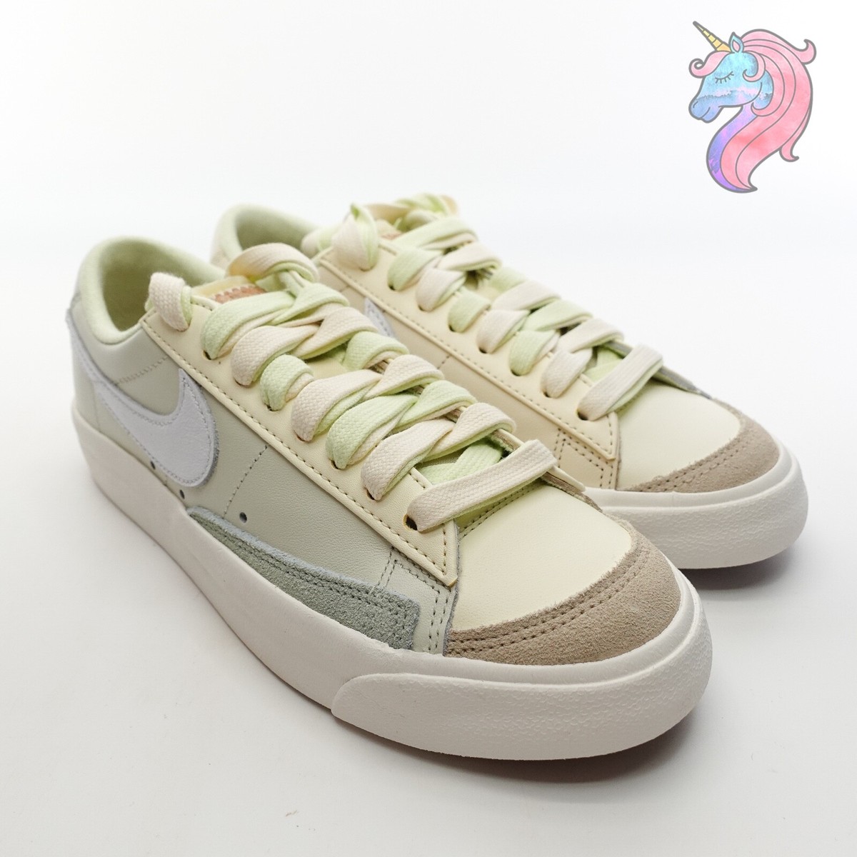 Womens Nike Blazer Low '77 Sea Glass Sneaker Shoes DM7186