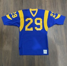 Los Angeles Rams Eric Dickerson Team Issued Sand Knit Medalist Jersey Size 50