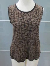 Exclusively Misook Petite Sleeveless Shell Blouse Size S