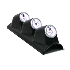 2" 52mm 7 Color LED Triple 3 Gauge Kit Tachometer Water Temp Oil Press Gauge New