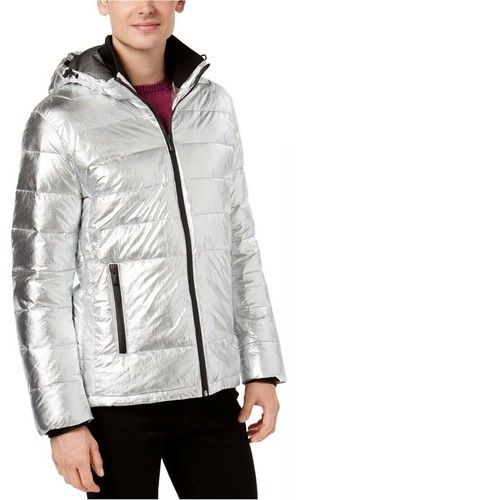 CALVIN KLEIN Mens S High Shine Silver 