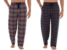 George Men's Woven Flannel Sleep Pants, Men's Sleep Pants Plus Size: 4X or 5X