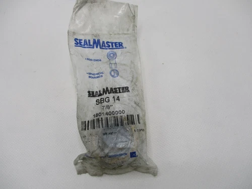 NEW SEALMASTER SBG14 SPHERICAL BEARING 7/8"IN BORE