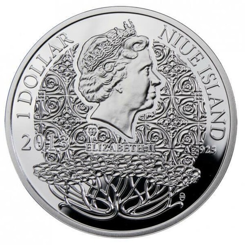 OCTOBER The Magic Stones of Happiness Proof Silver Coin 1$ Niue 2013 - Picture 2 of 2