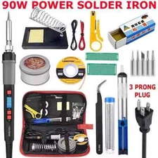 90W Electric Soldering Iron Welding Gun Tool Kit Solder Wire Desoldering Pump