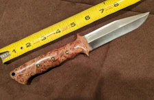 Dan Leeper Knife Custom Air Assault Combat Tactical Fabulous Wood Handle
