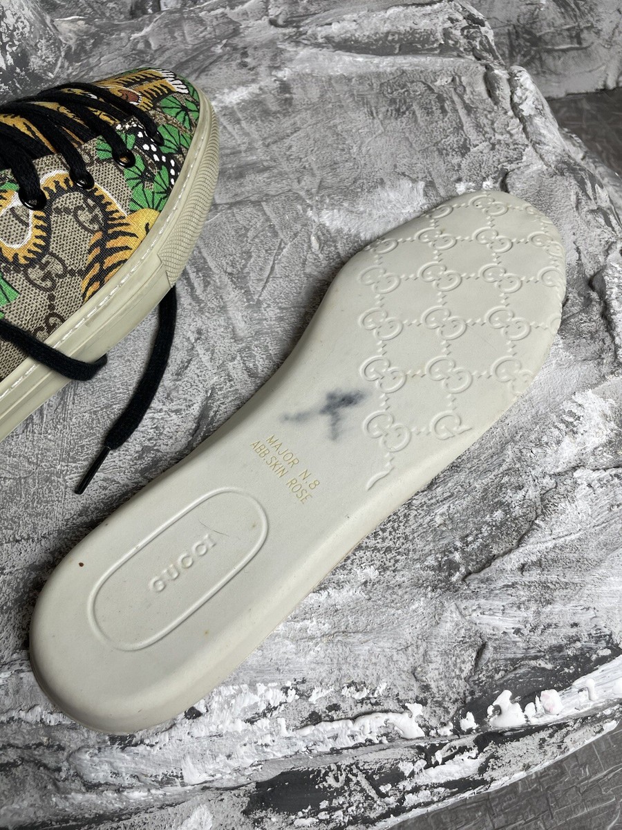 Gucci GG Supreme Bengal Tiger Hi Top Sneakers Size 8 G | eBay