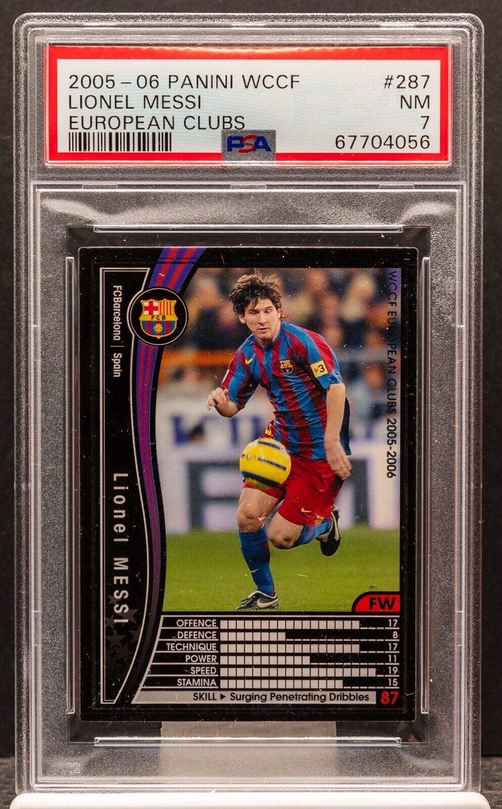 Lionel Messi 2005 Panini WCCF European Clubs #287 Base Price Lionel Messi 2005 Panini WCCF European Clubs #287 Base Price
