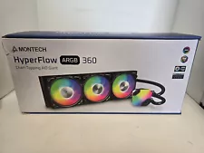 Montech Hyperflow Argb 360 AIO Cooler for Intel & Amd (Black)