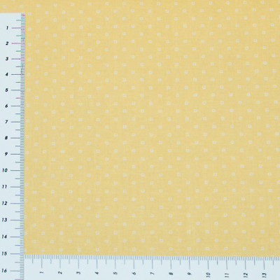 Ocker Gelb Hell Serie Bijoux Falscher Uni Patchwork Stoff Baumwolle (0974)