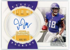 Justin Jefferson 2020 Panini Contenders Rookie Roundup Auto Card #RR-JUJ 48/49